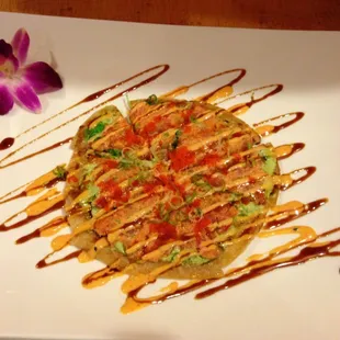 Spicy Salmon Pizza