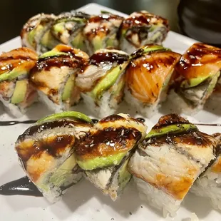 Lover and Black dragon roll
