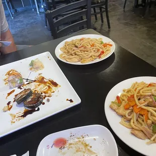 Chicken Yaki Udon, Lobster Roll, Chicken Tempura Roll