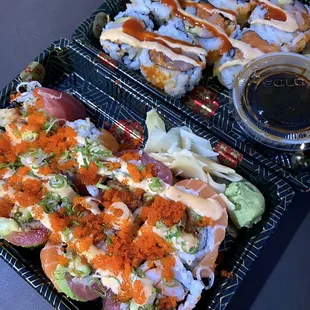 Sansom Roll and Spicy Roll