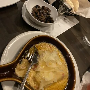 a plate of food on a table