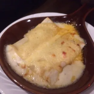 Crab and Shrimp Manicotti