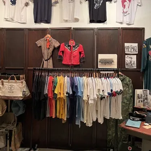 Vintage t-shirts and military collectables