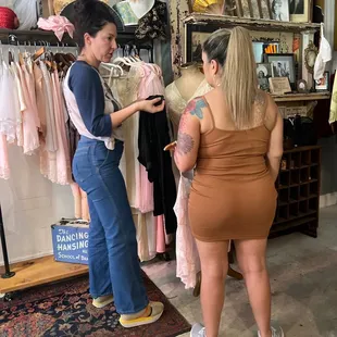 The Owner Giving Great Customer Service to the Wifey