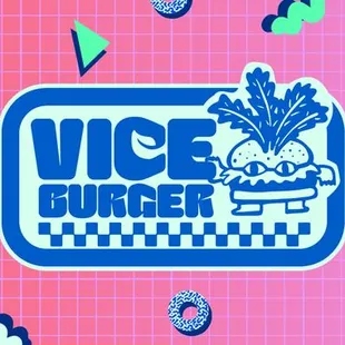 the logo for vice burger