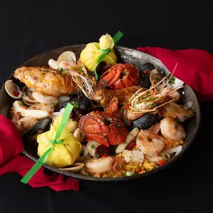 Seafood Paella Cubana