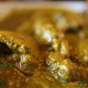 a close up of a bowl of food