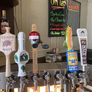 We offer 5 Craft Beer on Draft
