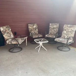 New patio lounge area