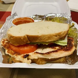 Grilled Chicken Breast Sandwich