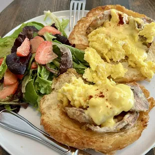 Soft shell crab benedict