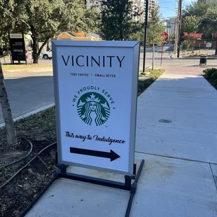 Out front