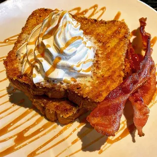 Captain Crunch French Toast with Bacon