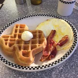 Texas Shaped Belgian Waffle