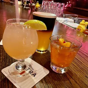Grapefruit mule, Snakebite, old fashion