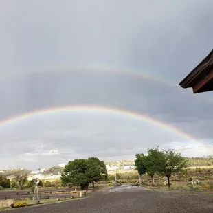 A double rainbow, in Gallup - I really liked it there - amazing views.