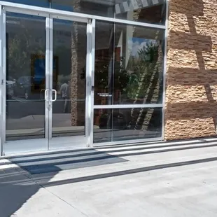 The entrance to the building where my office is located.