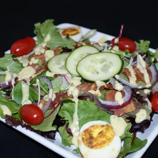 Picnic Egg Salad with Creamy Bacon Dressing