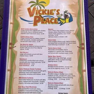 New Menu front