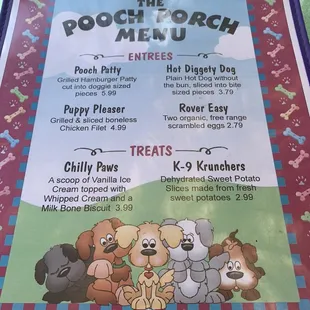Doggy menu