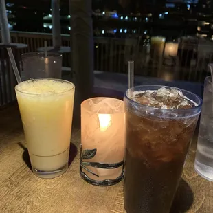 Painkiller and raspberry iced tea