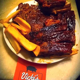 ribs, food, bbq ribs