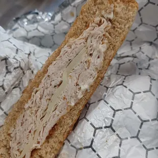 Shaved Turkey on Whole Wheat with Provolone and Mayo