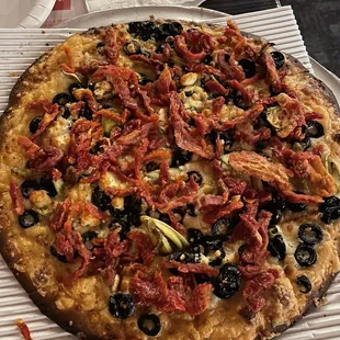 Greek Pizza.  Soooo good!