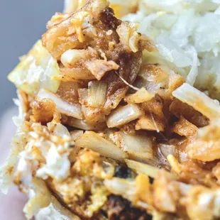 Chorizo Breakfast Burrito.