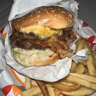 Vicky's special burger