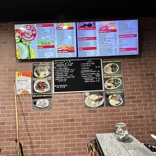 Menu board
