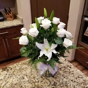 Rose, Lily Diamond arrangement