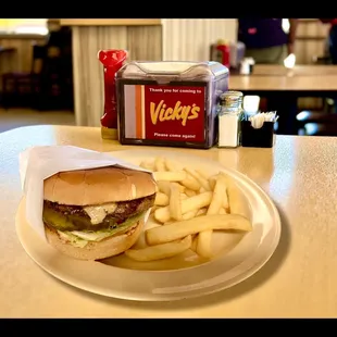 Junior Burger Fun Meal: Fries &amp; kids drink Included!