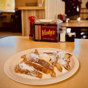Come enjoy our delicious french toast breakfast served all day
