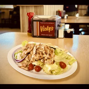 One of our most popular dishes: Large Grilled Chicken Salad