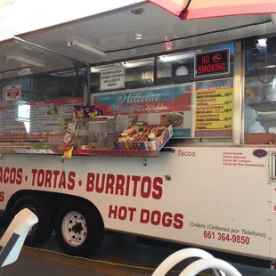 a tacos tortas burritos hot dogs truck