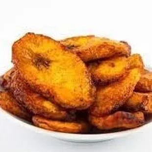 a bowl of fried bananas