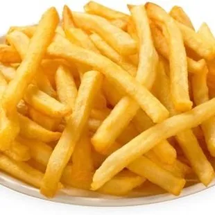 a plate of french fries