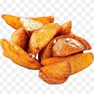 a pile of fried potatoes