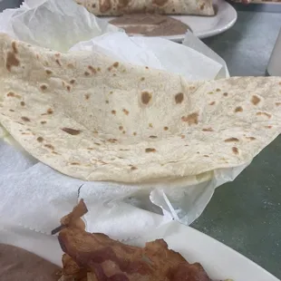 Huge Flour tortilla....delicious!