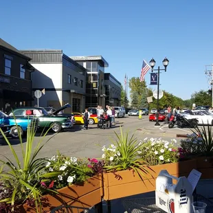 Frequent car shows.