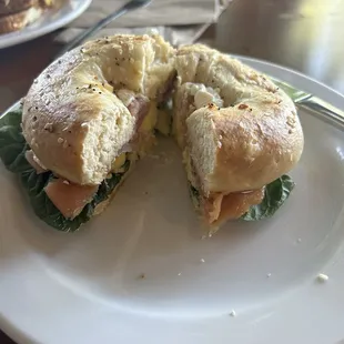 Salmon bagel