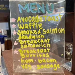 current food menu