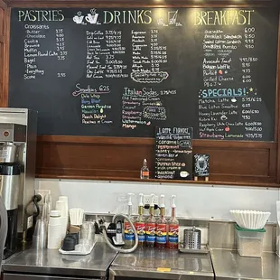 Daily Menu with Vegetarian Options. All made to order.