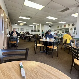 people sitting at tables