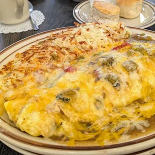 El Gordo omelet - as advertised, I didn't fit into my funeral clothes a couple days later and had to start a diet!