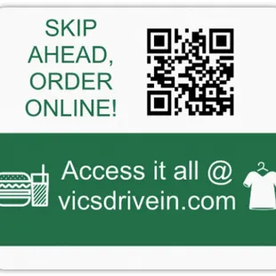 Skip the Line and Order Online at vicsdrivein.com