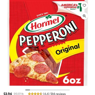 a box of pepperoni