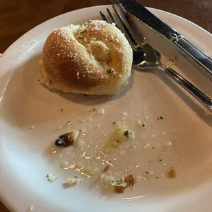 One garlic knot