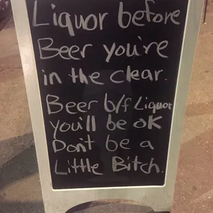 Great signage.